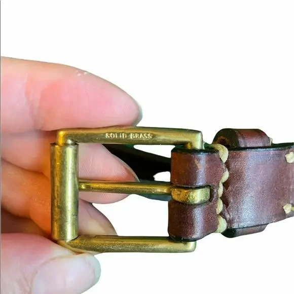 Dooney & Bourke men’s leather/ fabric belt 716